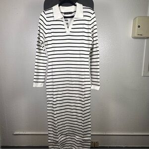 Mirol | Chic‎ Long Sleeve Striped Dress XL